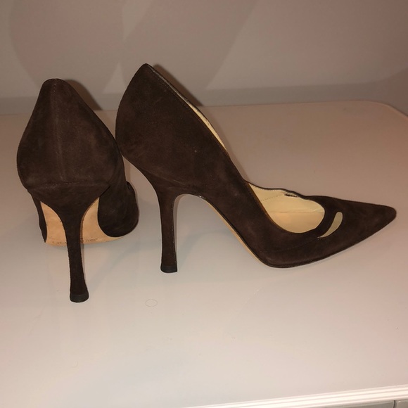 Brown suede Jimmy Choo pumps - Picture 4 of 4